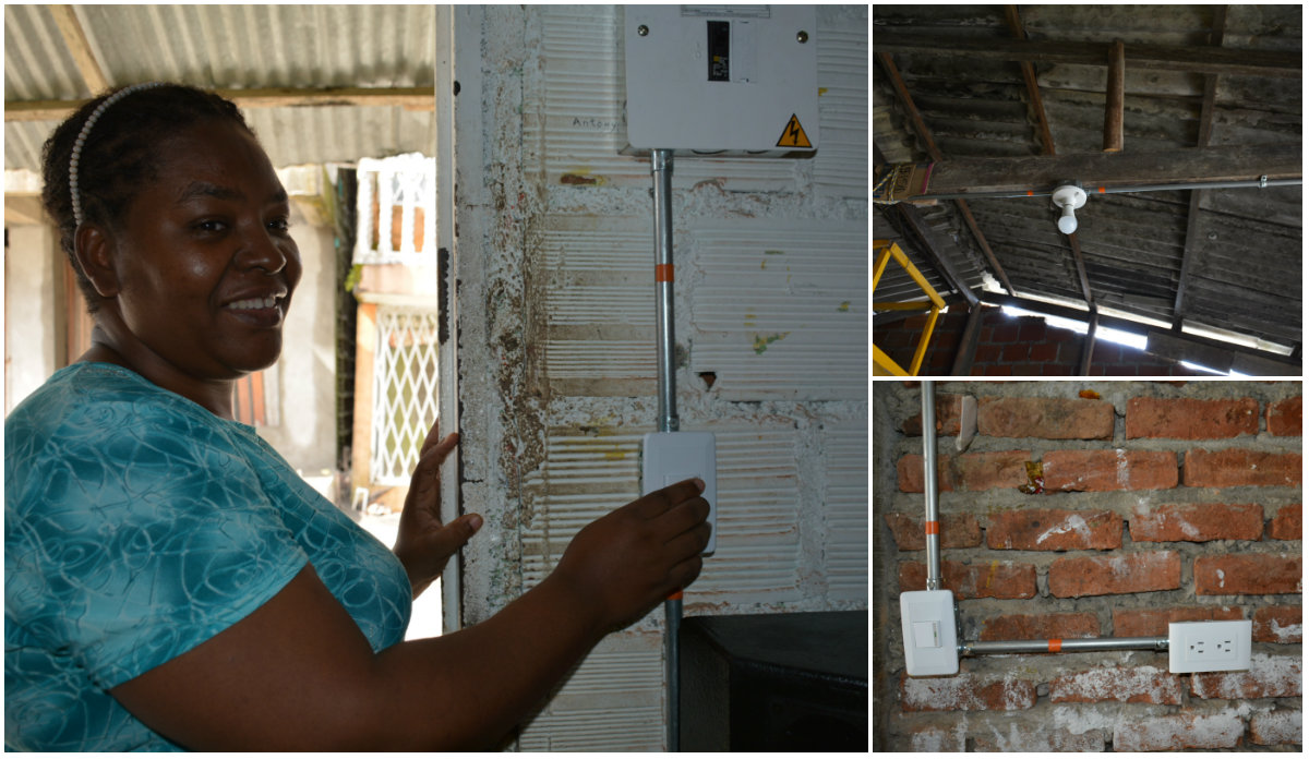Mejoramos las redes internas de energía de 166 familias de Buenaventura que tenían sus instalaciones en mal estado