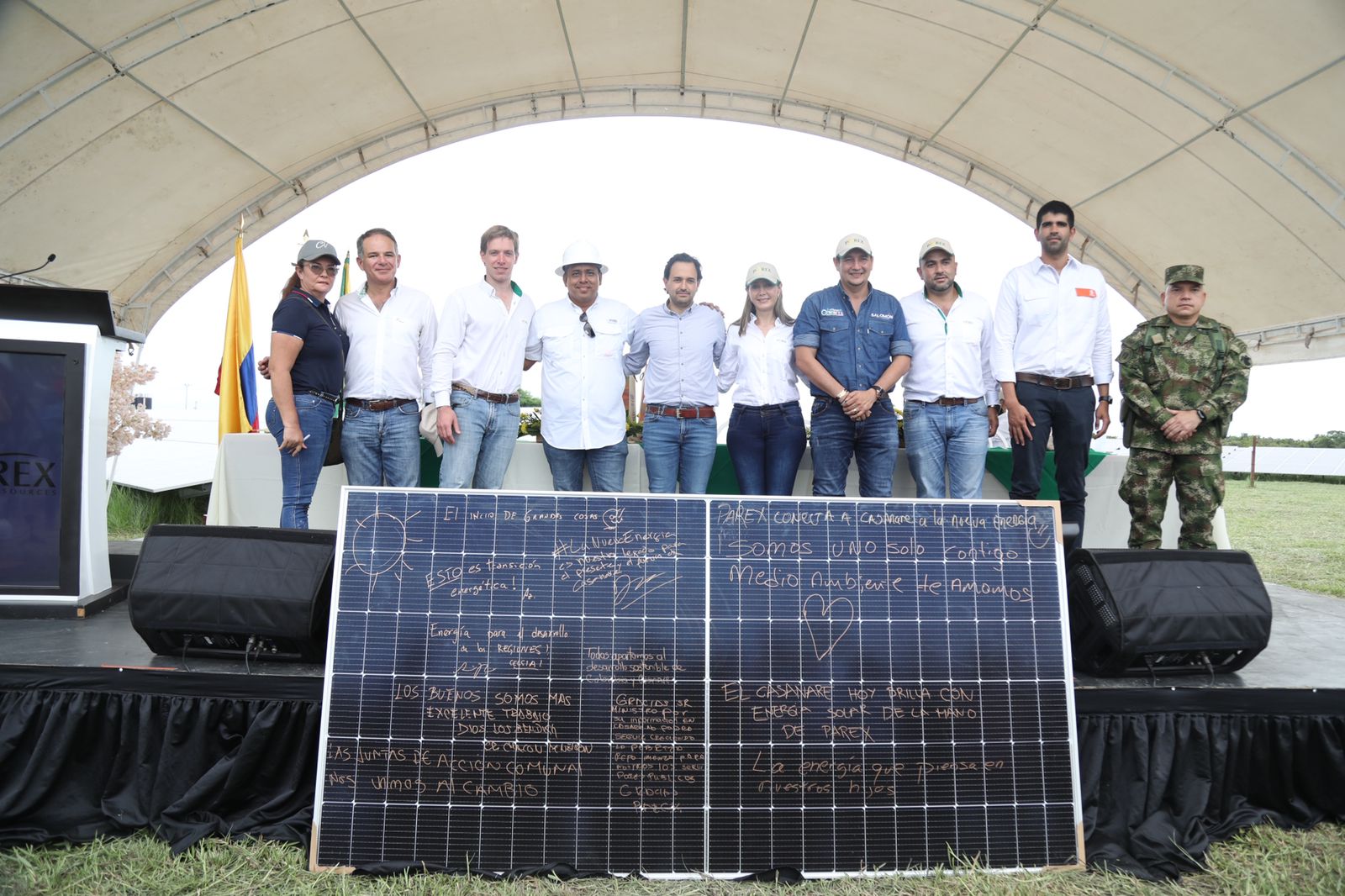 Parex Resources y Celsia inauguran la primera granja de energía solar en Casanare